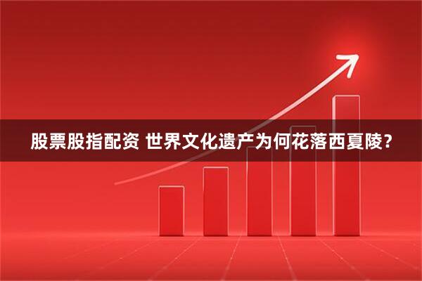 股票股指配资 世界文化遗产为何花落西夏陵？